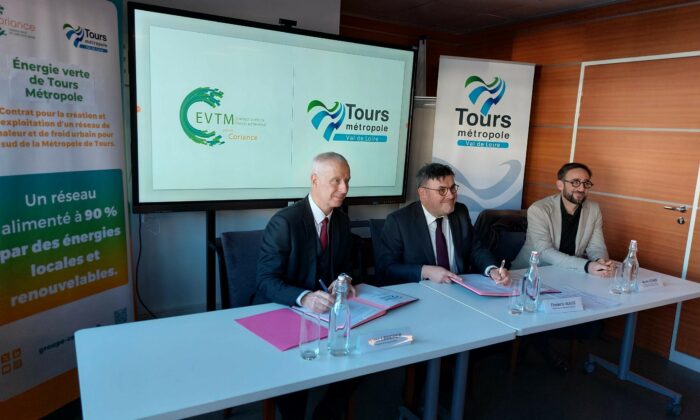 Création du réseau Énergie Verte de Tours Métropole, le réseau de chaleur et de froid pour le sud de la Métropole de Tours